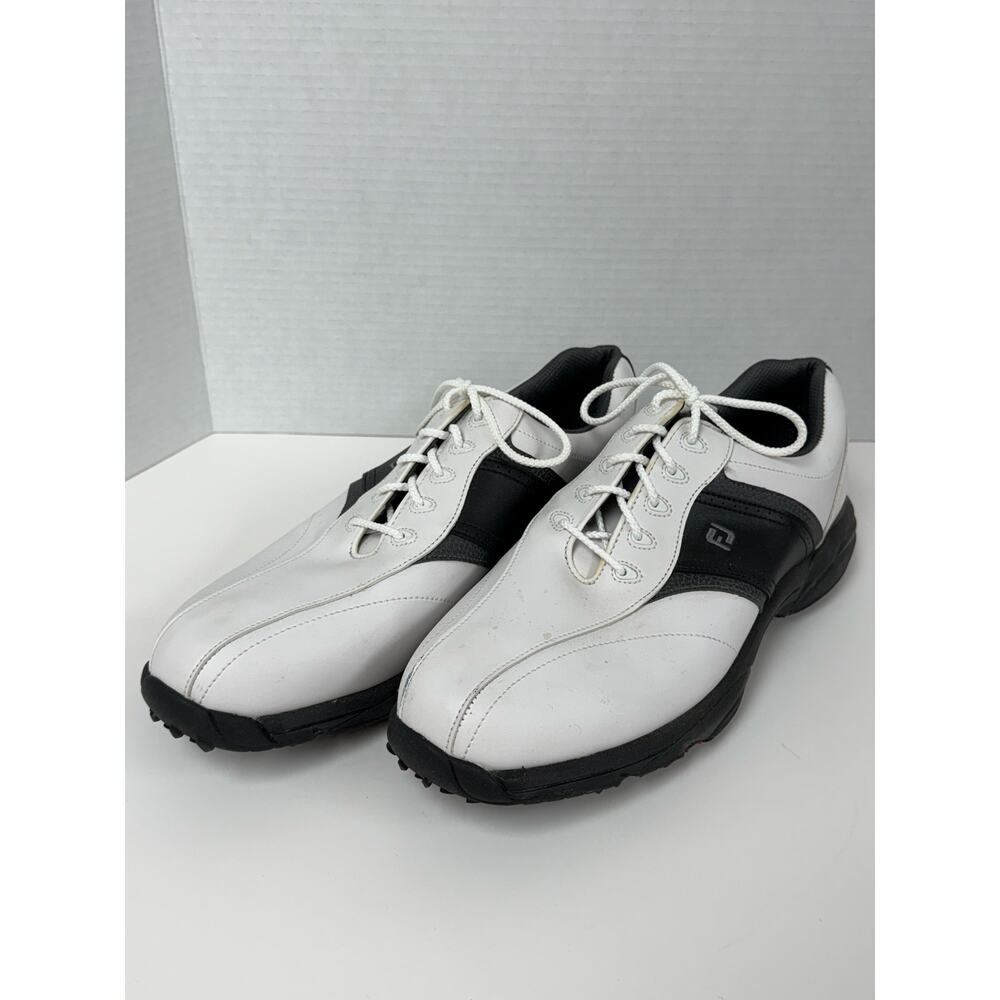 Footjoy Men's Size 13 White & Black Leather Golf Shoe's